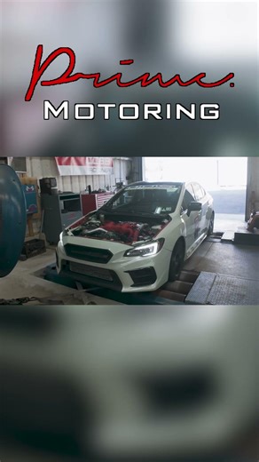 600HP STI Makes Flames on the Dyno! (Hood-Exit Exhaust!) #shorts