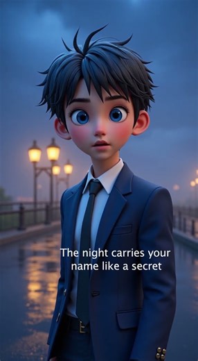 A Lonely Poem Under the Streetlights 💫💔 #animeshort #love #shortfilm