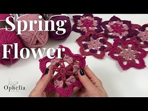 Crochet Spring Flower Tutorial // Part 1: Multicolour Flowers // Ophelia Talks Crochet