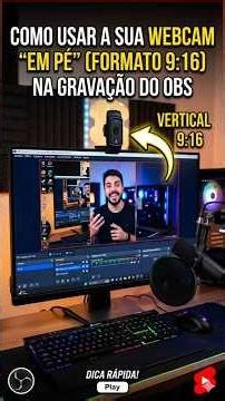🚀 Vertical Webcam in OBS? Learn Now! #obs #obsstudio #windows #webcam #tips #tutorial #streamer