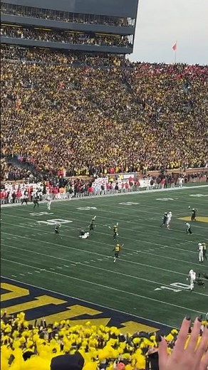 Rod Moore game winning interception to help Michigan beat Ohio State again