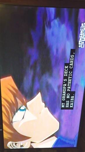 Yugi pulls Exodia Cartoon Network broadcast vhs tape