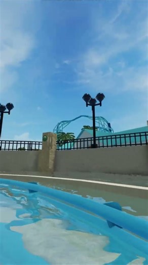 Journey To Atlantis POV TPT2 #seaworld #themeparktycoon2 #waterride #shorts #rollercoaster #roblox