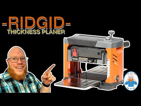 RIDGID 13'' THICKNESS PLANER- REVIEW!! #ridgidtools #ridgid #woodworking #carpentry#tools