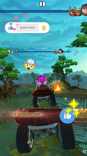 🤫 SECRET Shortcut in Beach Buggy Racing 2! #shorts