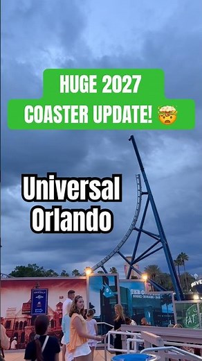 Universal's new 2027 coaster construction is INSANE! 🤯