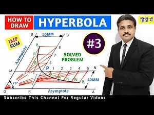 HOW TO DRAW HYPERBOLA IN ENGINEERING DRAWING AND GRAPHICS SOLVED PROBLEM 3