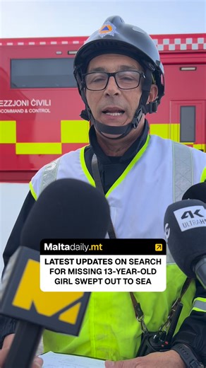 In a press conference by Civil Protection Malta, it was explained that various divers, swimmers and drones were deployed in the search for the 13 year old girl swept out to sea on Monday evening. Mark Zammit, who spoke on behalf of Civil Protection, explained that various teams from the Armed Forces of Malta and Civil Protection have deployed swimmers and divers in multiple locations to extend the search and cover more ground. Meanwhile, drones have also been deployed in the area, with the Malta
