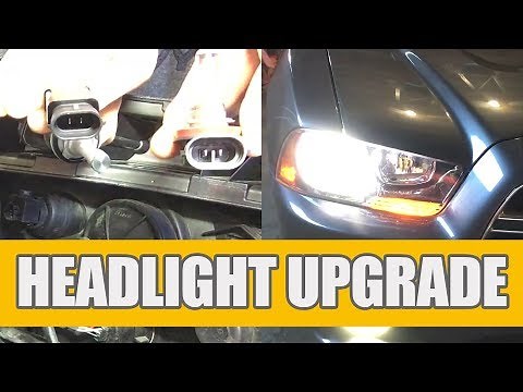 How to Replace | Install 2011-14 Dodge Charger Headlights - Low Beam?