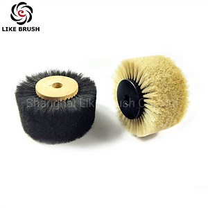 [Hot Item] Pig Bristle Filament Wooden Hub Jewelry Polishing Wheel Brushes