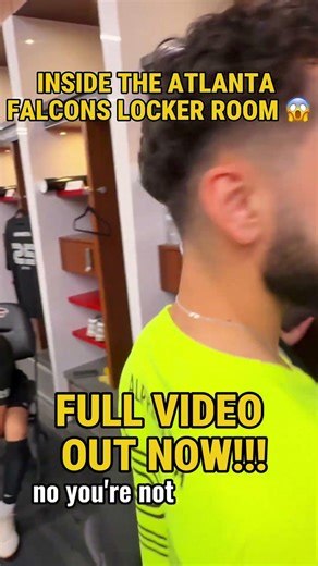 INSIDE THE ATLANTA FALCONS LOCKER ROOM!!😱