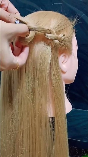Inter loop waterfall braid tutorial #ytshorts #hairstyle #braids