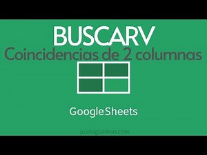 Extendiendo BUSCARV en GOOGLE SHEETS - Como buscar dos argumentos en una tabla usando BUSCARV.