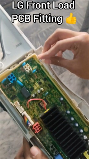LG Front Load Washing Machine PCB Board Fitting | Control Panel Board Install | Short