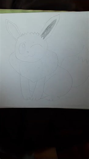 How I draw Eevee #eevee #pokemon #イーブイ