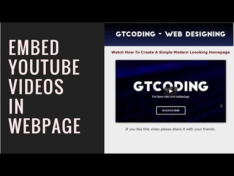 How To Embed YouTube Video Into Website