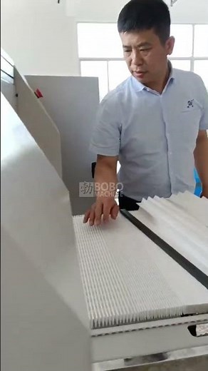 Air filter production line pleating machine