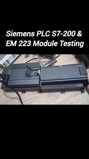 Siemens PLC S7-200 & EM223 Module Testing #siemens #industrialautomation #siemensplc #siemensmodule