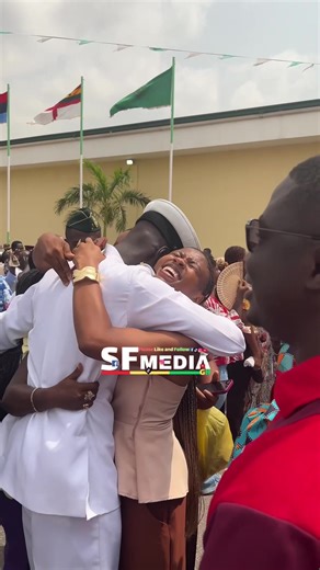 Emotional Reunion After Graduation at Ghana Military Academy