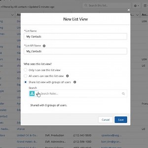 How to create a new listview for an object in your org?