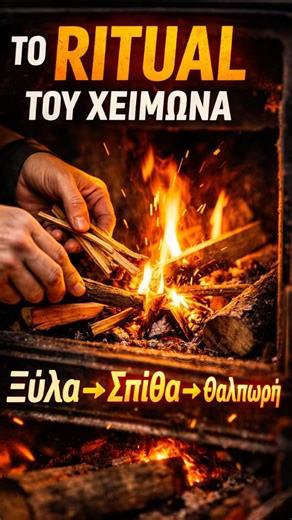 Τα στάδια του ανάμματος της ξυλόσομπας. . Στους 10° εδώ… σωτηρία η ξυλόσομπα