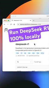 Run DeepSeek R1 – 100% locally!