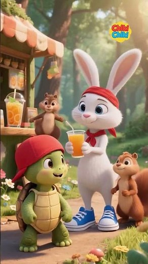 The Great Race: Turtle vs Rabbit | Moral Story for Kids in 3D Cartoon Style