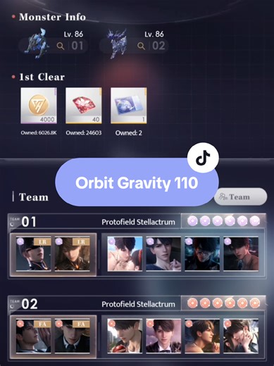 Directional Orbit Gravity 110 ✅ T1 LR R0 T2 FA R1 I think I was lucky because the wanderer didn't lock the hp #calebloveanddeepspace #caleb #otomegame #loveanddeepspace