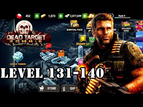 Dead Target 3D Gameplay Walkthrough🧟‍♂️ | Level 131 to 140 Complete💀🔥 Intense Zombie Battle! 🧟‍♂️