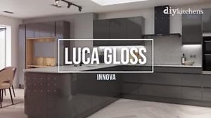 🌟 Luca Gloss – Our Innova Luca Gloss door is the ultimate in contemporary chic, this smooth gloss painted, 22mm thick slab door with integrated j-profile handle, can be used to create seamless linear designs and is available in 5 muted colours. This style isn’t restricted to very clean and crisp geometric kitchen designs either, as a full range of feature and curved cabinets are also available. Luca is all about the door design; it's minimalistic yet still achieves an aesthetic impact. Items us