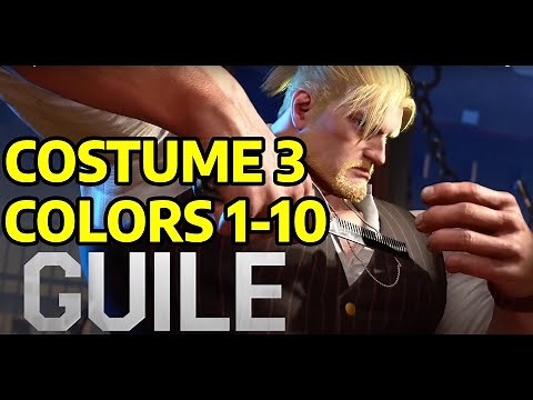 SF6 GUILE: COSTUME 3 COLORS 1-10 OUTFIT 3