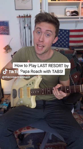 How to Play LAST RESORT by Papa Roach with Guitar Tabs!