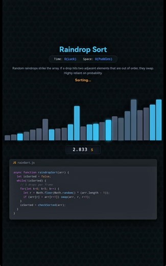 Rain..... | Sorting Visualizer