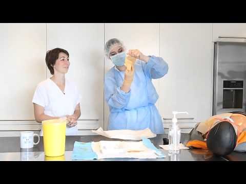 Atelier IFSI Foch - La pose d'une aiguille de Huber