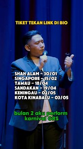11K views · 204 reactions | MADSABAH ❌ MADANI ✅ Next show SHAH ALAM - 30/01 SINGAPORE - 15/02 TAWAU - 18/04 SANDAKAN - 19/04 KENINGAU - 02/05 KOTA KINABALU - 03/05 Tiket show semua beli di link ini madsabahcomedy.com | MAD SABAH | Facebook