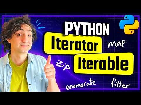 Python Iterator vs Iterable (Visually Explained) | enumerate, map, filter | #Python Course 31