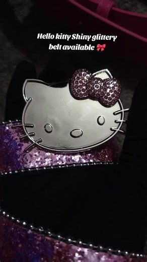 hello kitty glittery belt Available #hellokitty #fyp #softgirl #y2kfashion
