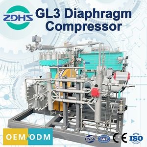 [Hot Item] High Back Pressure Type High-Pressure H2 Compression Hydrogen Diaphragm Compressor