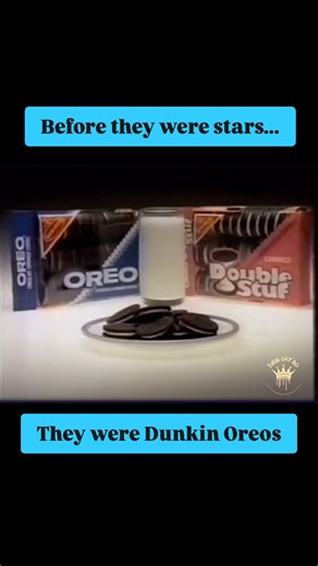 JustinTime on Instagram: "Young upcoming 80s stars in a famous Oreo jingle commercial. #oreo #dunk #milk #snack #treat #young #childhood #dessert #throwback #nostalgia #1980s #80s #ilovethe80s"