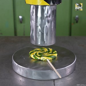 1.2M views · 10K reactions | Hydraulic Press vs. Lollipop ASMR | Hydraulic press channel | Facebook