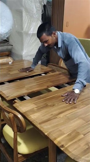 convertible dining table four and six seater