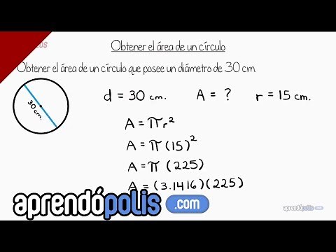 Como obtener el área de un círculo