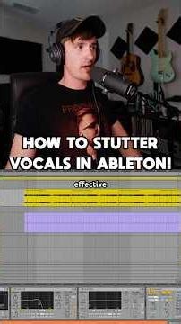 How to get that clean vocal stutter effect in #ableton! #tutorial #producer #remix #johnsummit