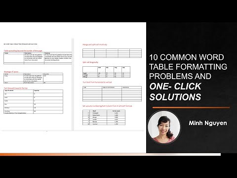 10 neat tips for formatting Microsoft Word Tables #msword #minhacademy