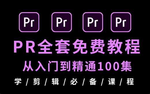 【全套PR教程】2025全网最新最全PR全套教程！带你从零基础入门到高薪就业！（持续更新中...）