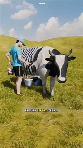 Kenapa Sapi Dicat Seperti Zebra? 😳