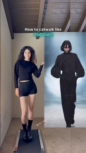 How to catwalk like Steinberg! 1-10 rate my walk?😁 #catwalk #catwalking #modelwalk #steinberg #tuto