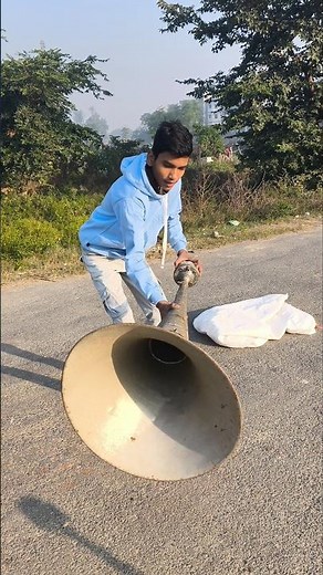 Mini megaphone horn & Ahuja Horn Speaker ki testing #shorts