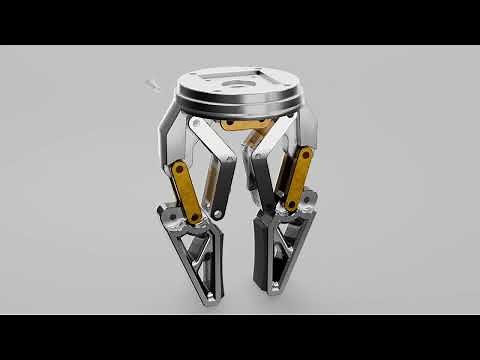 How This Robotic Gripper Works 🔧 | Mechanical Design Explained in 2 minute.