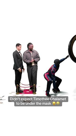 Timothée Chalamet Surprises Victor Ray on Tiny Red Carpet